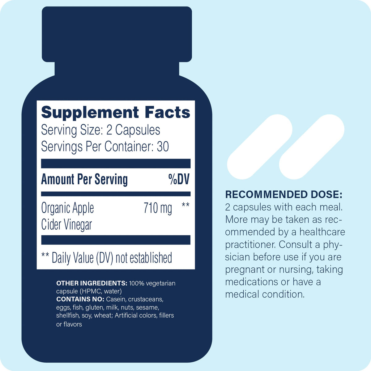 Enzyme Science Apple Cider Vinegar Supplement - 60 Capsules - image 3