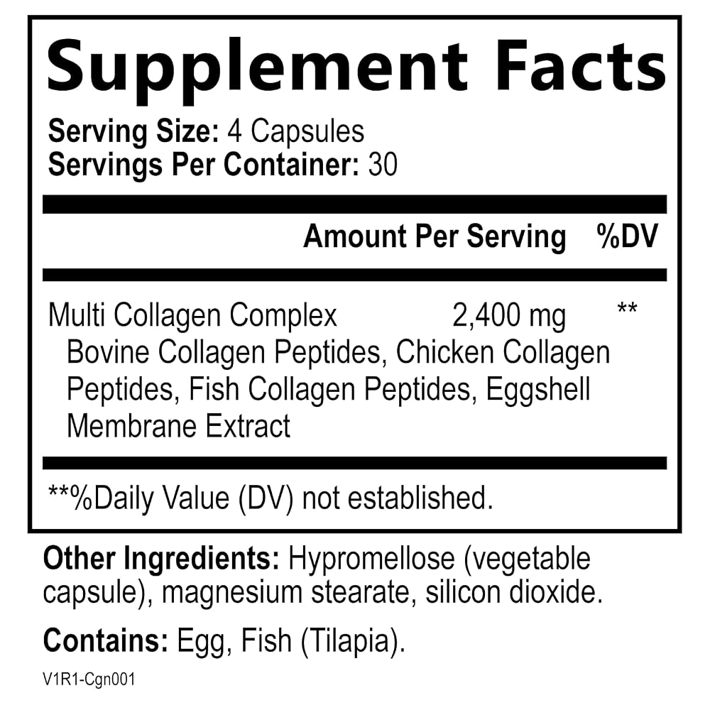 Built by Nature Multi Collagen Peptides Complex for Women - 120 Capsules - image 9