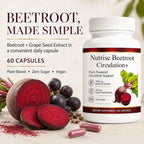 Nutrise Beetroot Capsules with Grape Seed Extract - 60 Capsules - image 6