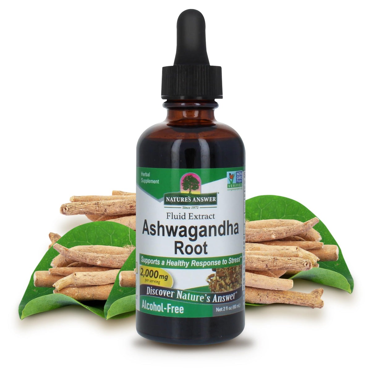 Nature's Answer Ashwagandha Root Liquid Extract - 2 Fl Oz (Pack of 3)