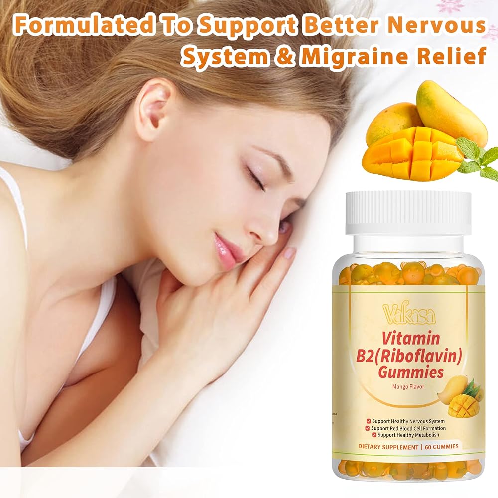 Vakasa Vitamin B2 Gummies Immune Support 400mg - 60 Gummies - image 3