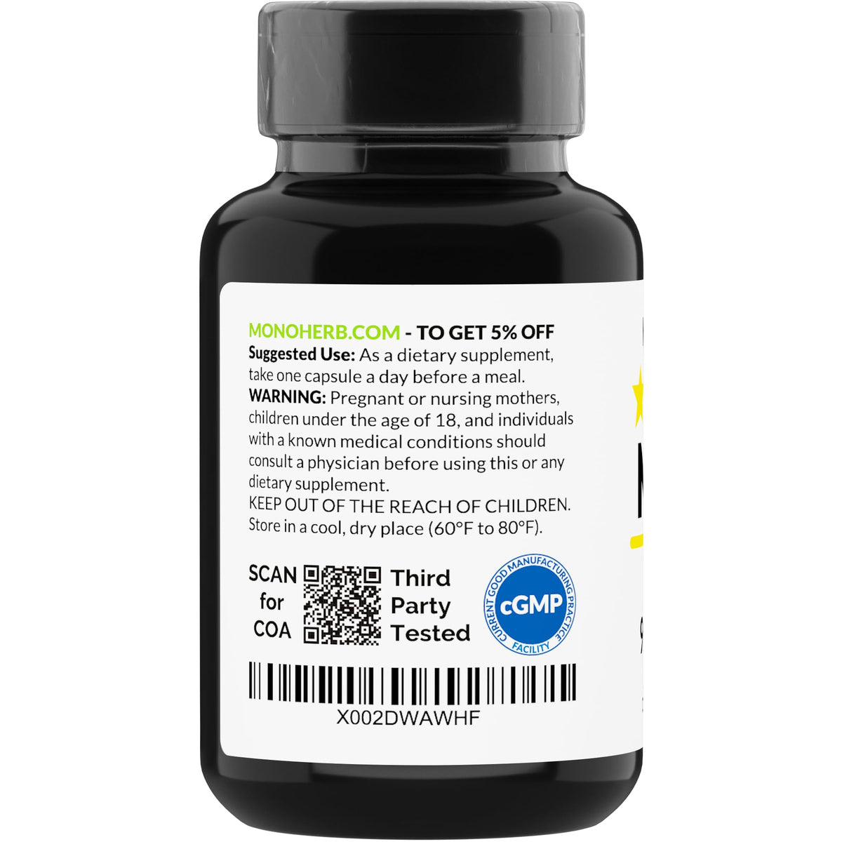 MONOHERB NADH 20 mg Energy Support - 90 Vegetarian Capsules - image 3