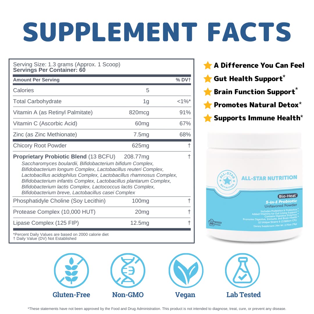 All-Star Nutrition 5-in-1 Bio-Heal® Probiotic for Kids