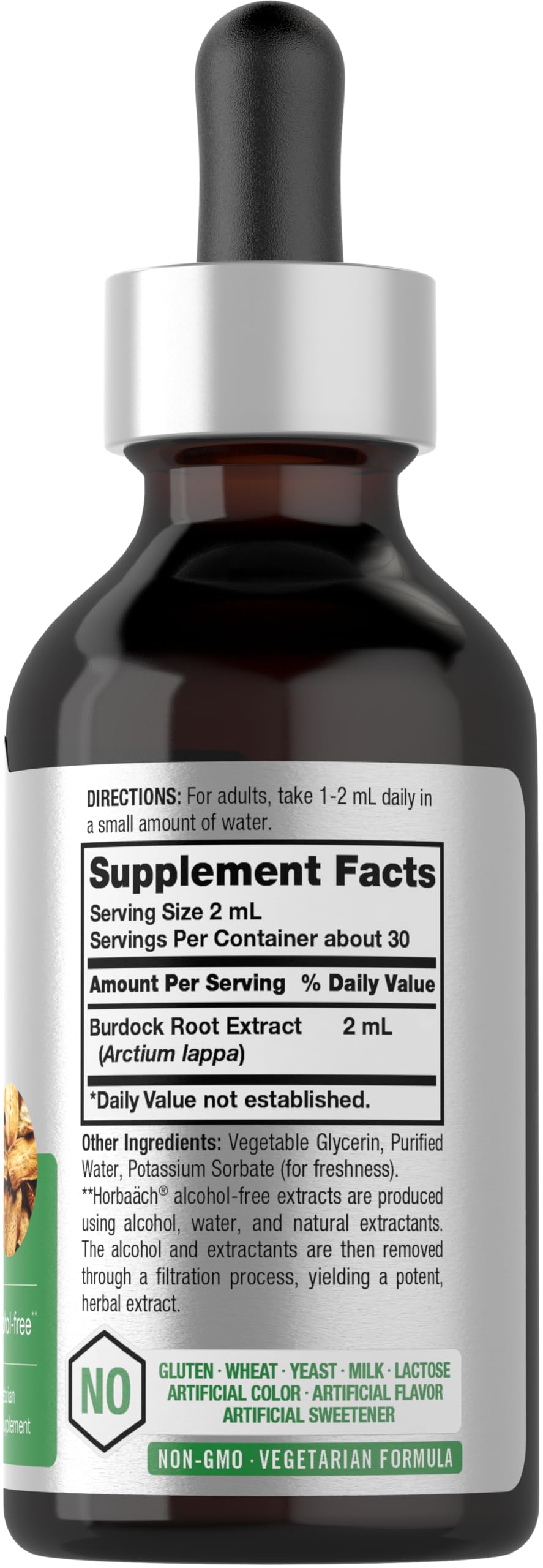 Horbäach Burdock Root Tincture Herb Extract - 2 fl oz - image 2