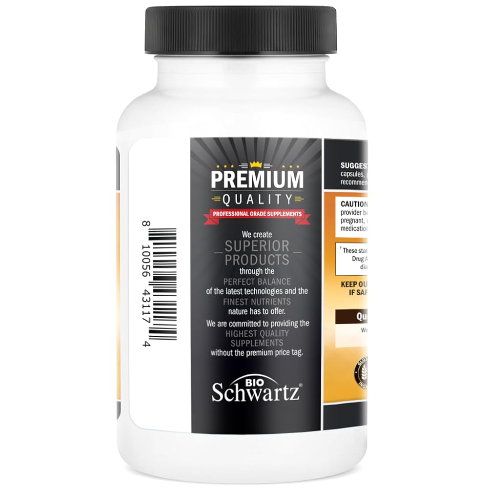 BioSchwartz Turmeric Supplement with Saffron & BioPerine - 60 Capsules - image 9