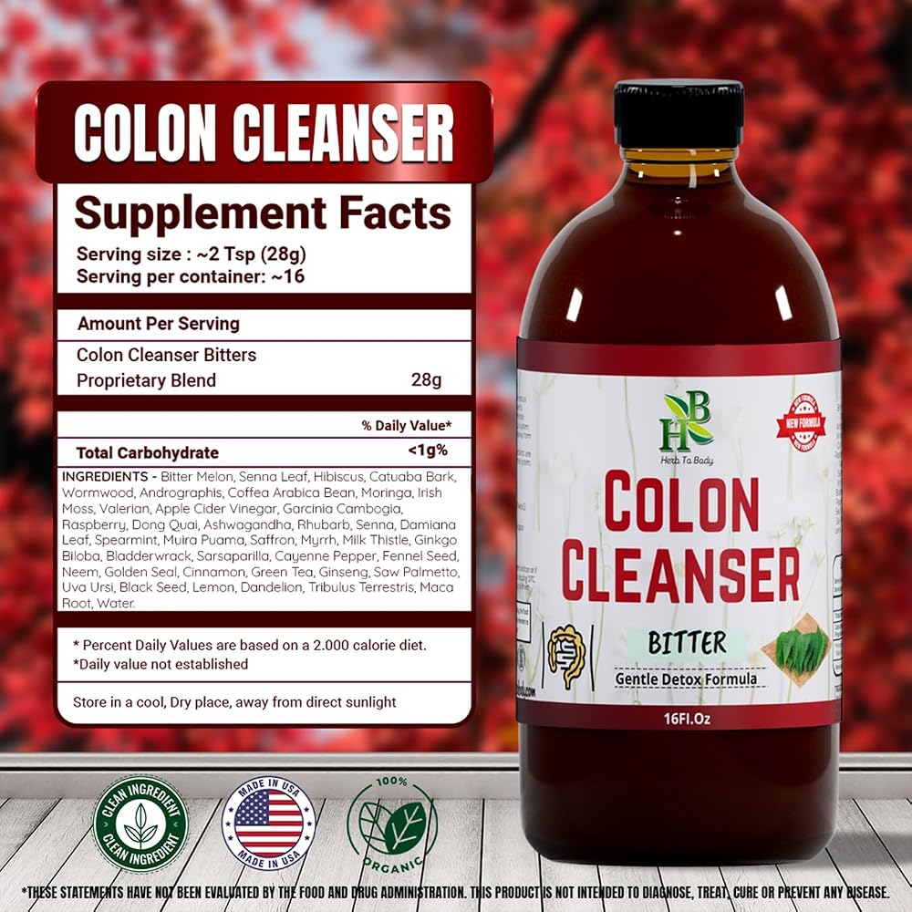 Herb To Body Colon Cleanser Bitter Herbal Tonic - 16 Fl Oz - image 2