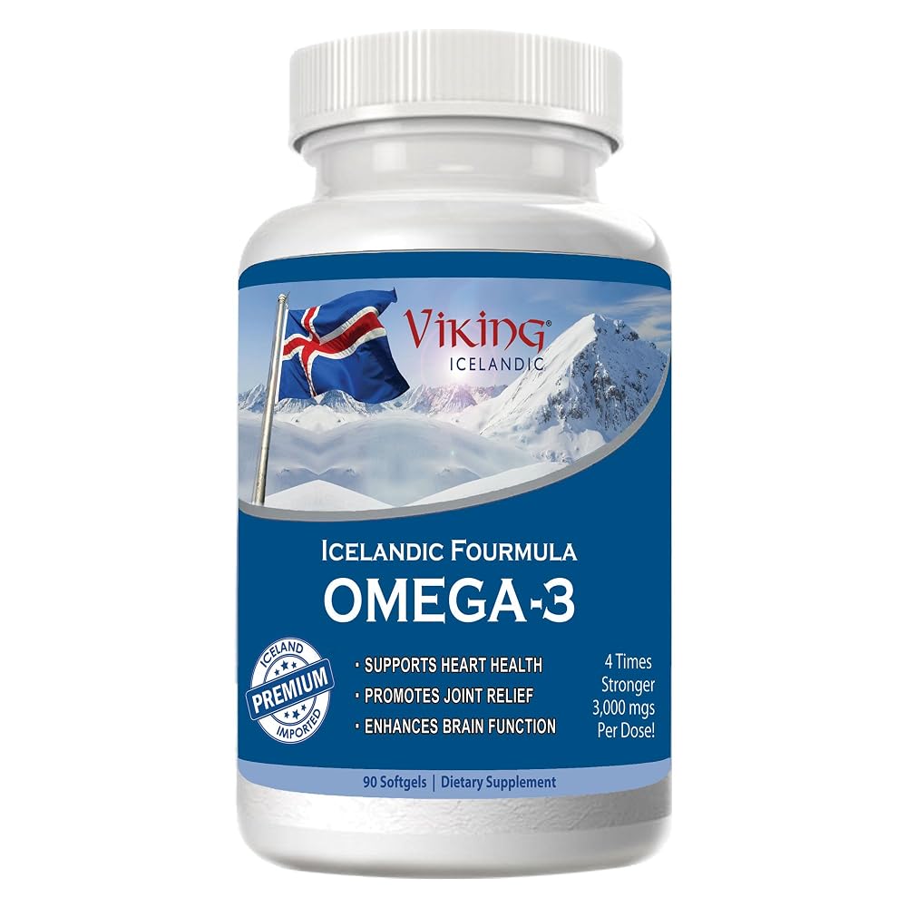 Viking Icelandic Formula Omega-3 Fish Oil 3000mg - 90 Softgels