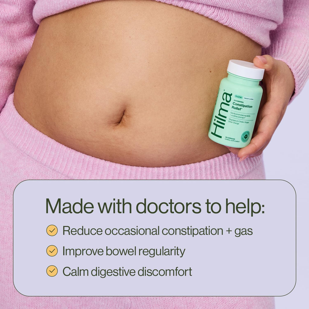 Hilma Occasional Constipation Relief - 46 Vegan Capsules - image 3