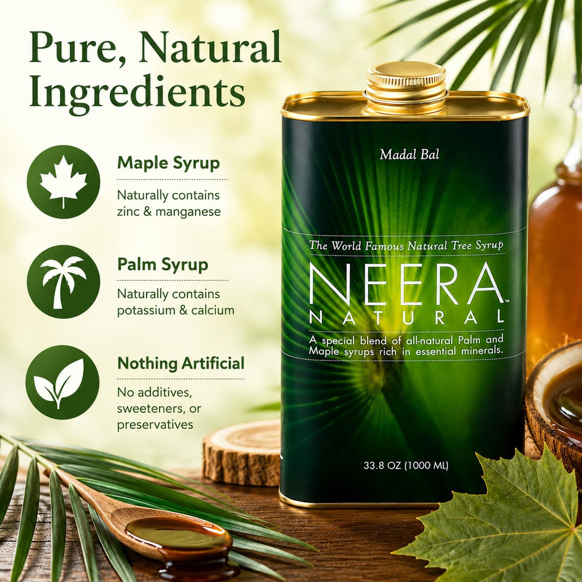 Neera Natural Madal Bal Master Cleanse Syrup - 33.8 FL OZ - image 5