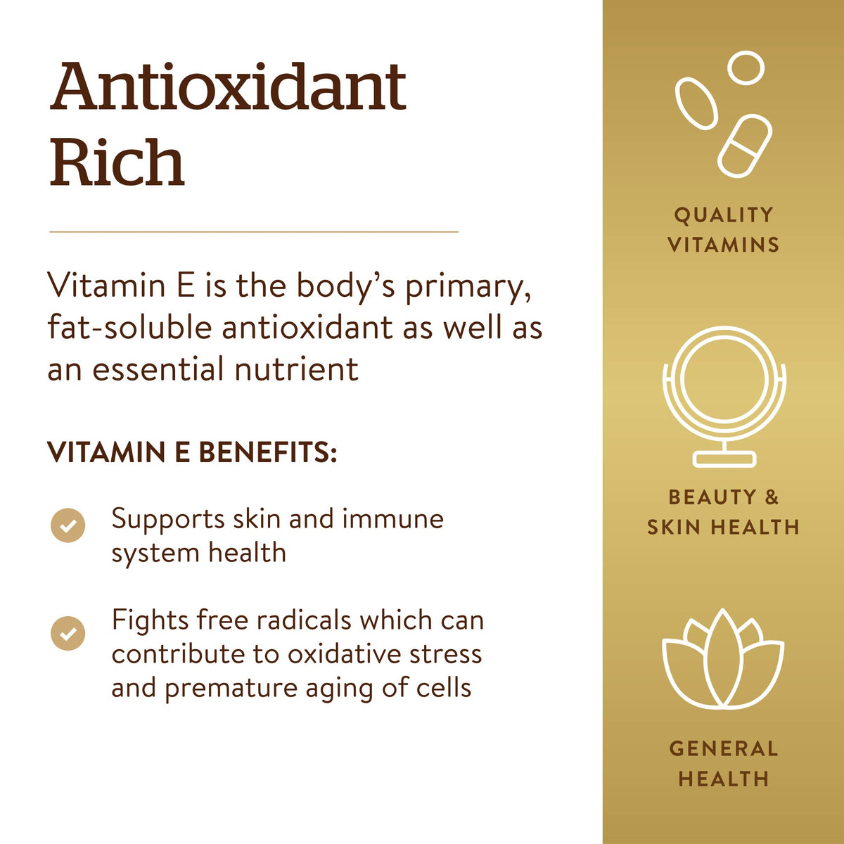 Solgar Vitamin E - 100 Capsules - image 5
