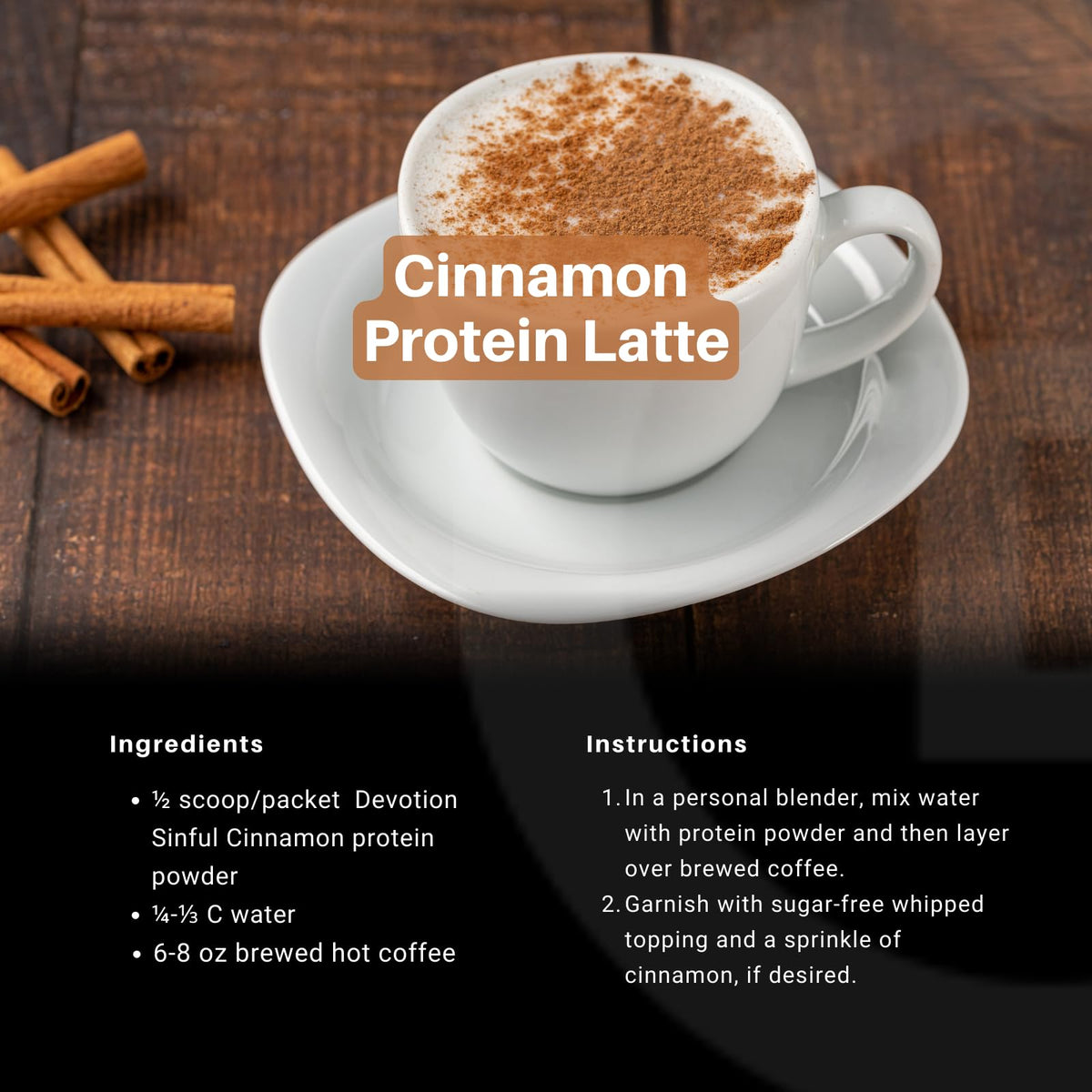 Devotion Nutrition Sinful Cinnamon Protein Powder - 2lb - image 5
