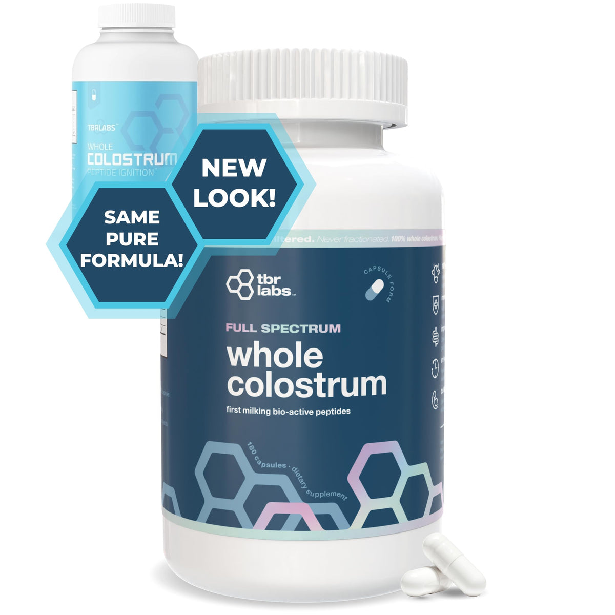 TBR Labs Pure Bovine Colostrum Capsules - 180 Count - image 2
