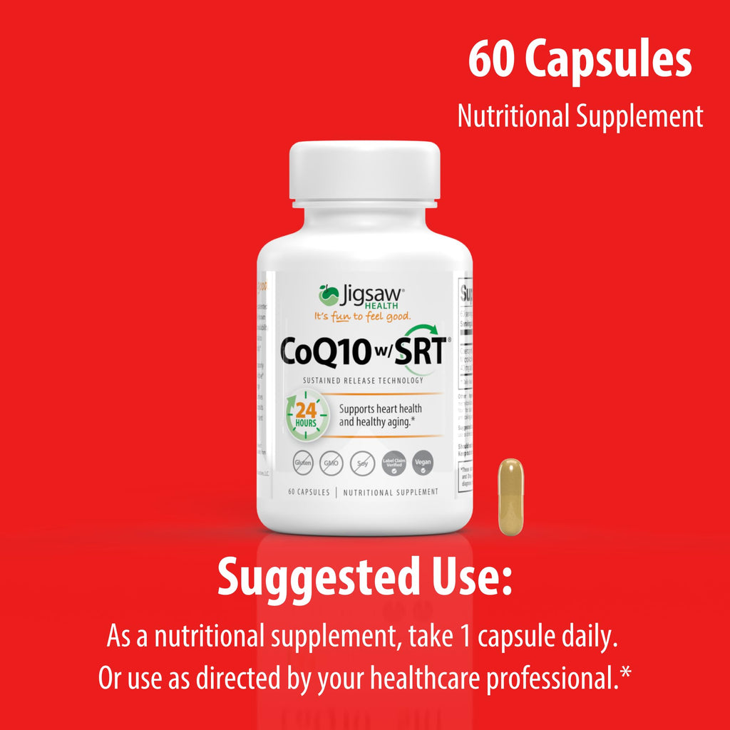 Jigsaw Health CoQ10 with Sustained Release Technology - 60 Capsules - image 8