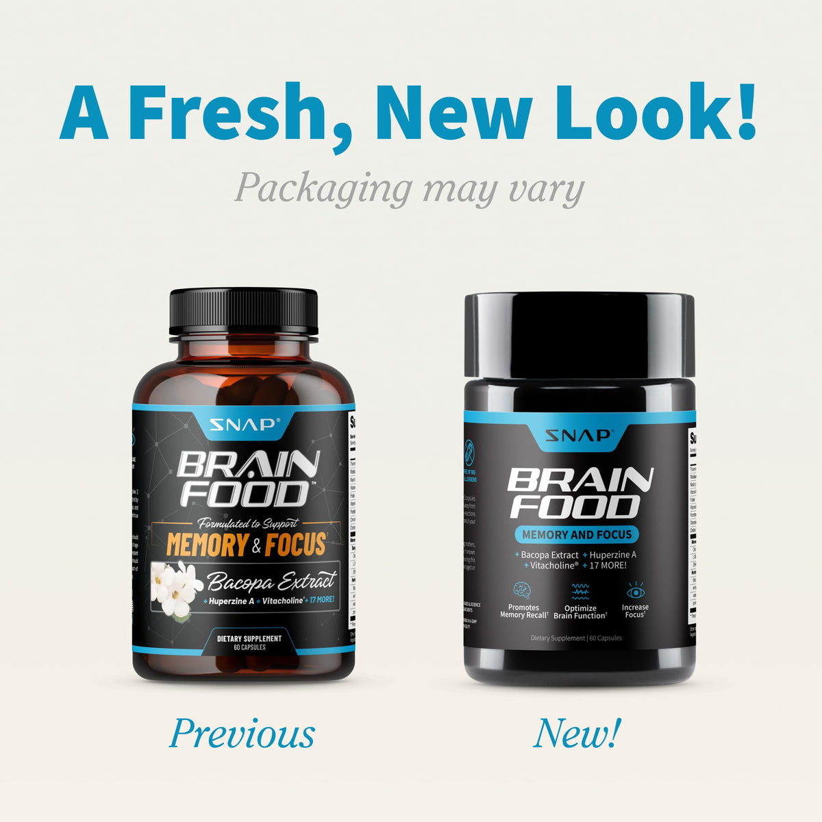 Snap Supplements Brain Booster Nootropics - 60 Vegan Capsules - image 2