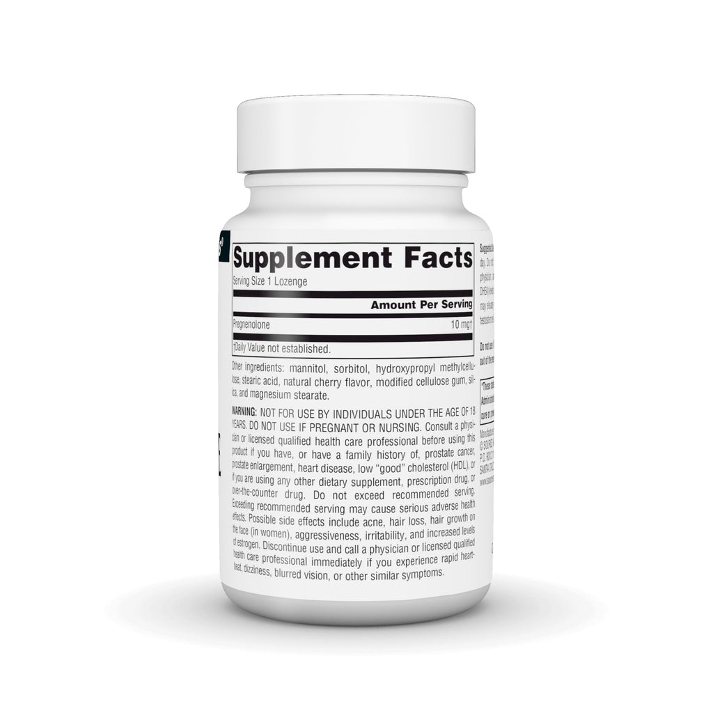 Source Naturals Pregnenolone 10mg - 60 Lozenges - image 3