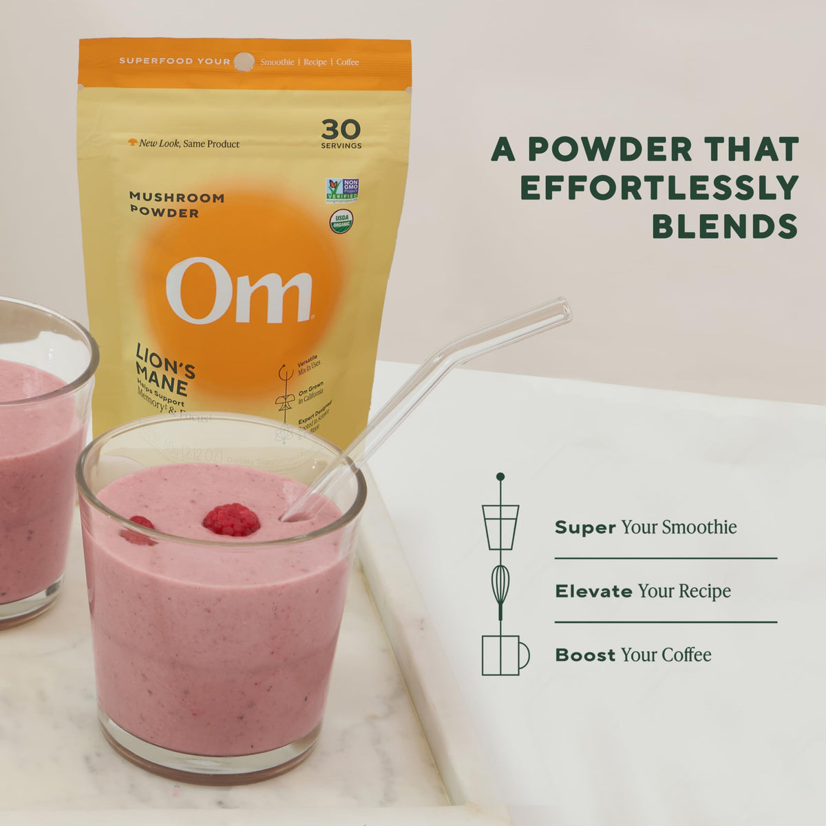 OM Mushroom Superfood Lion's Mane Powder - 50 Servings - image 5