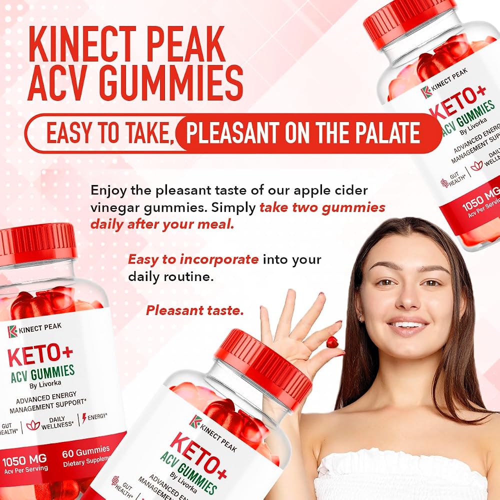 LIVORKA Kinect Peak Keto ACV Gummies - 120 Count (2 Pack) - image 4