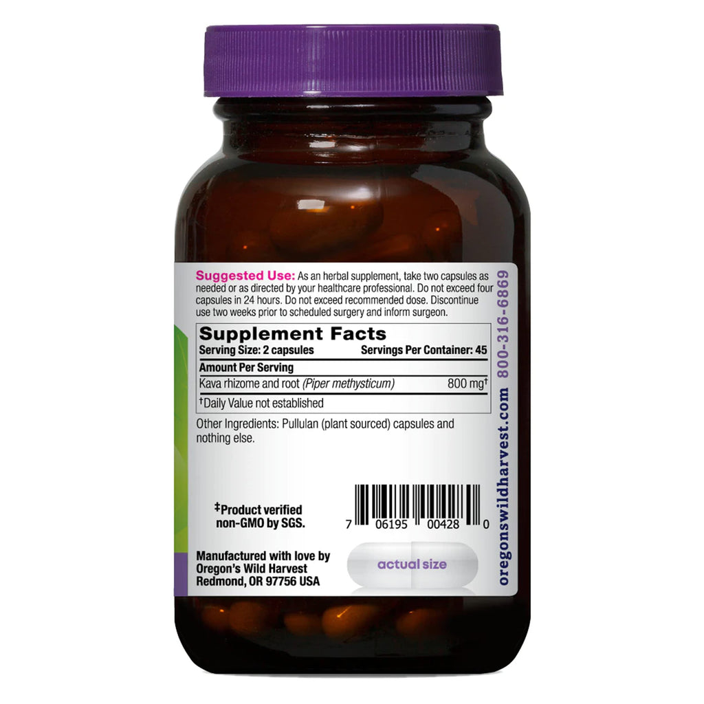 Oregon's Wild Harvest Kava Root Capsules - 90 Count - image 2