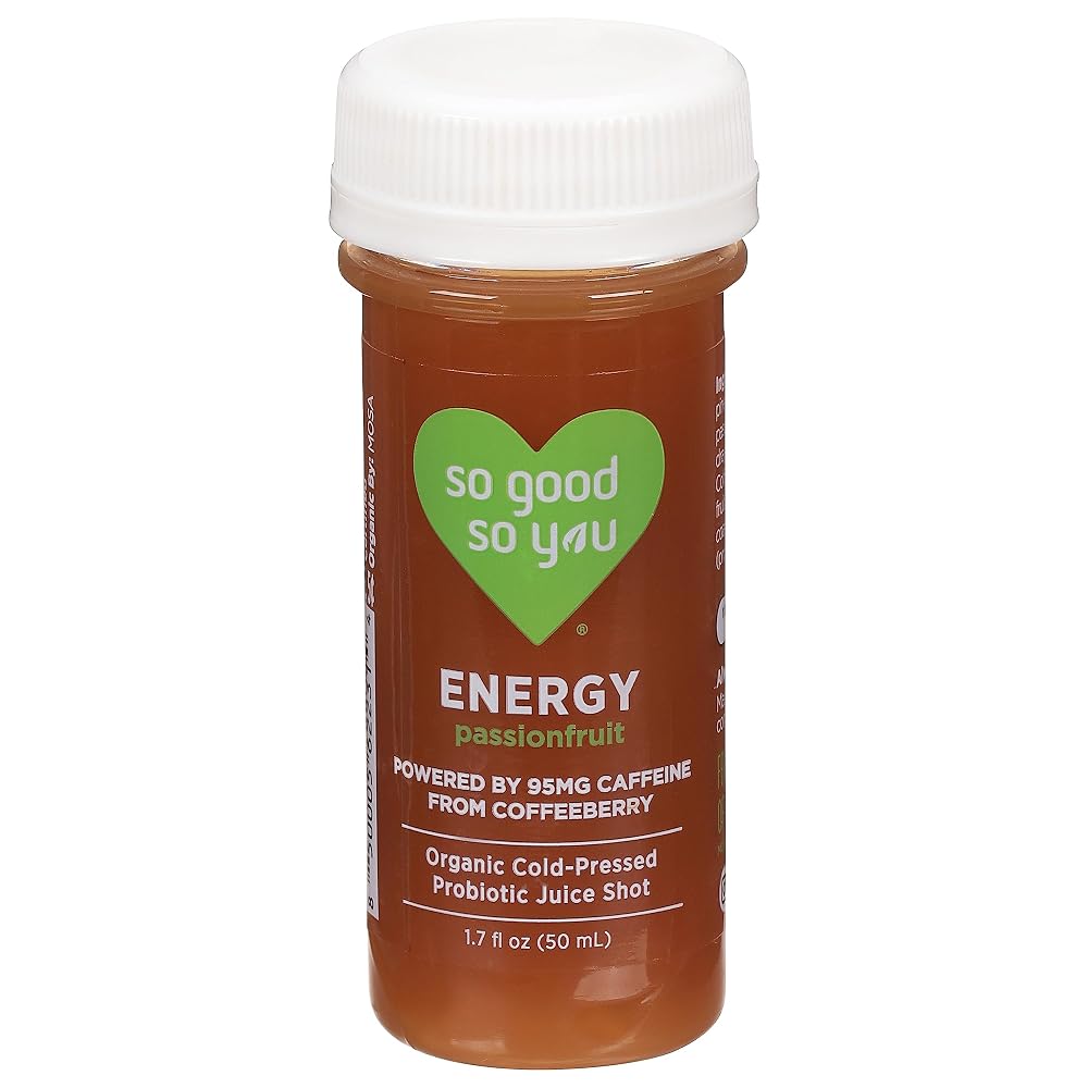 So Good So You Organic Energy Passionfruit Shot - 1.7 Fl Oz