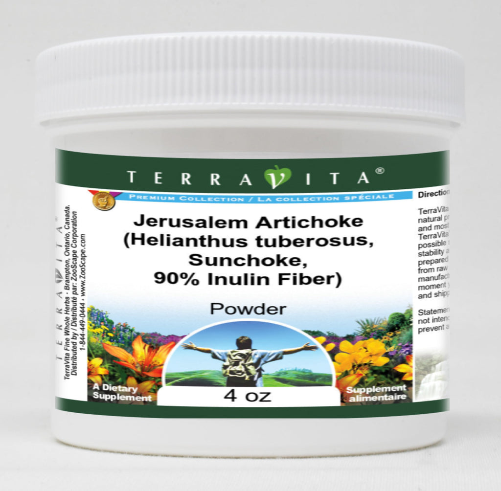 Terravita Jerusalem Artichoke Inulin Fiber Powder - 4 oz