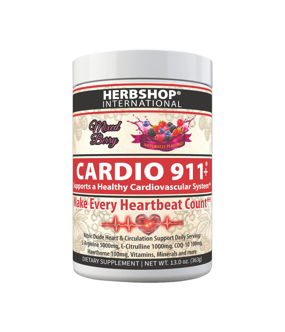 Cardio 911® Nitric Oxide Heart & Circulation Support - 5000mg