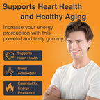 ZEBORA CoQ10 200mg Gummies, Natural Orange Flavor - 90 Gummies - image 2