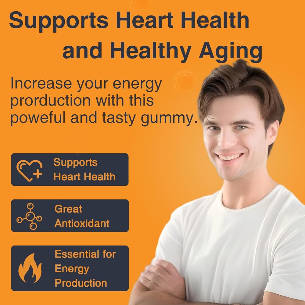 ZEBORA CoQ10 200mg Gummies, Natural Orange Flavor - 90 Gummies - image 2