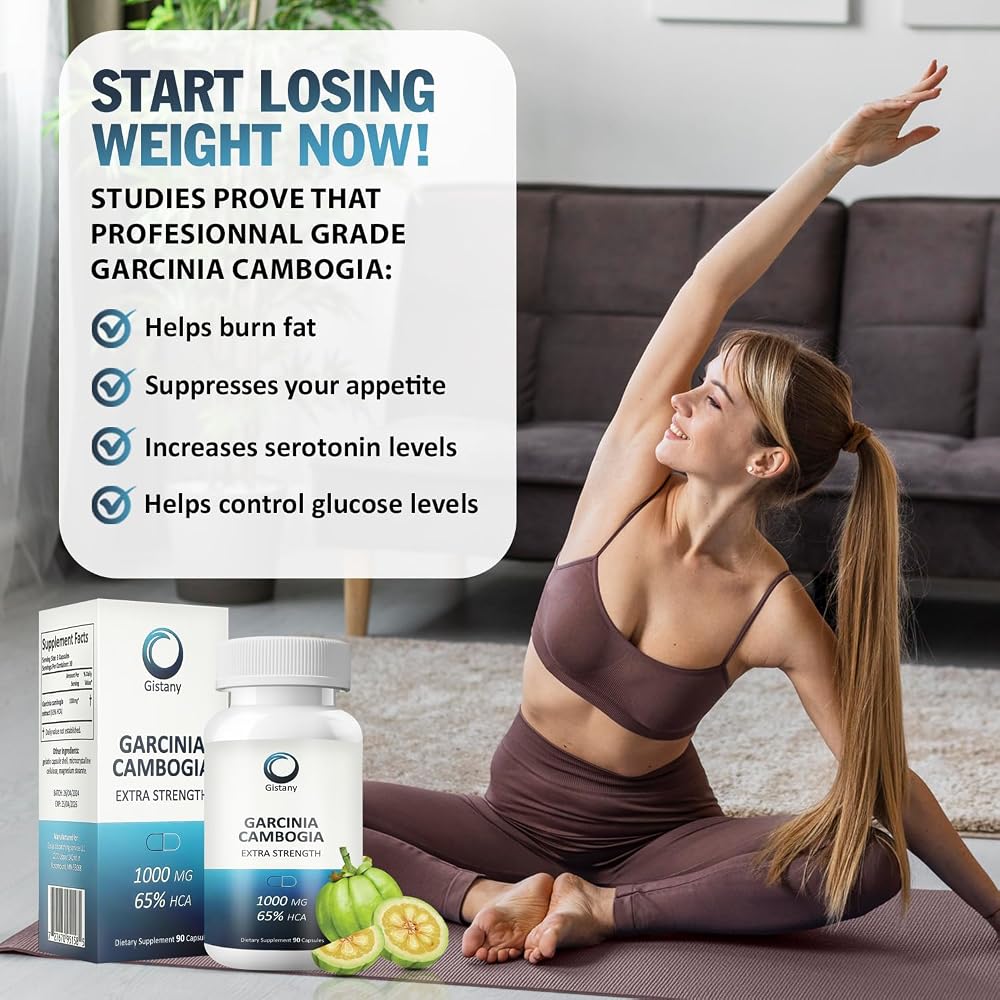 Gistany Garcinia Cambogia 65% HCA Weight Loss Capsules - 90 Count - image 3