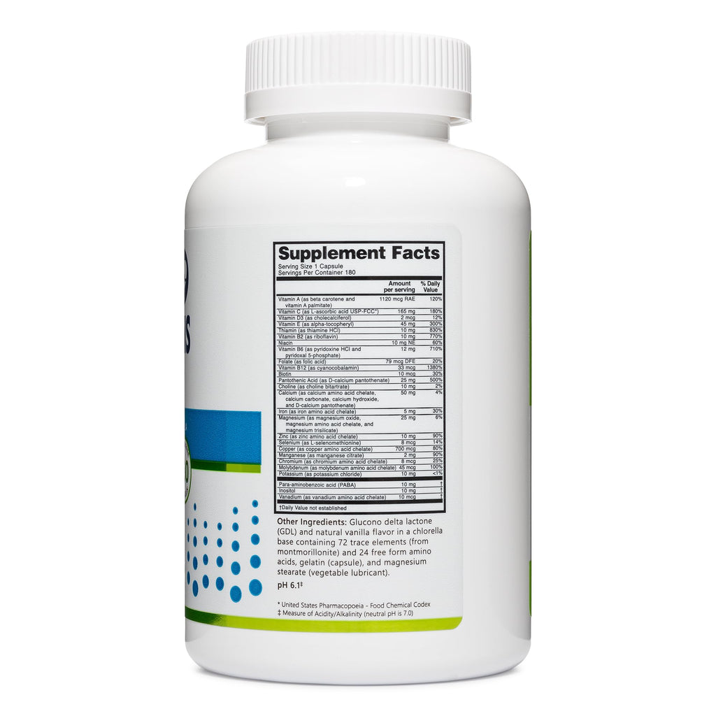 NutriBiotic Multi Vitamins & Minerals - 180 Capsules - image 3