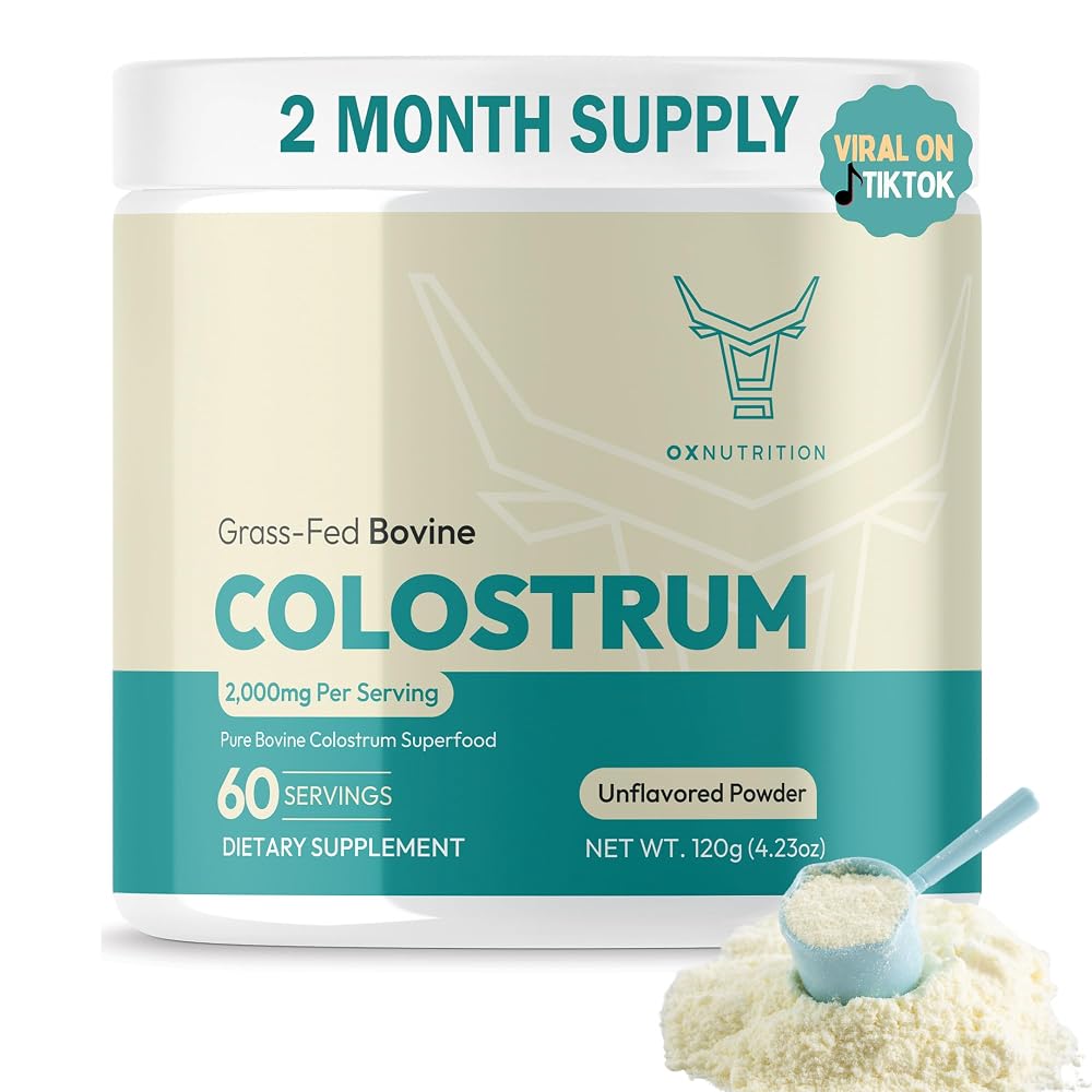 OX Colostrum Powder for Gut Health & Immune Support - 60 Servings