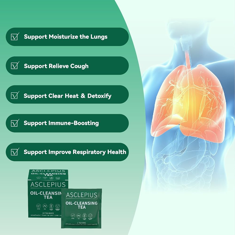 ASCLEPIUS Lung Detox Tea Herbal Blend - 10 Tea Bags - image 3