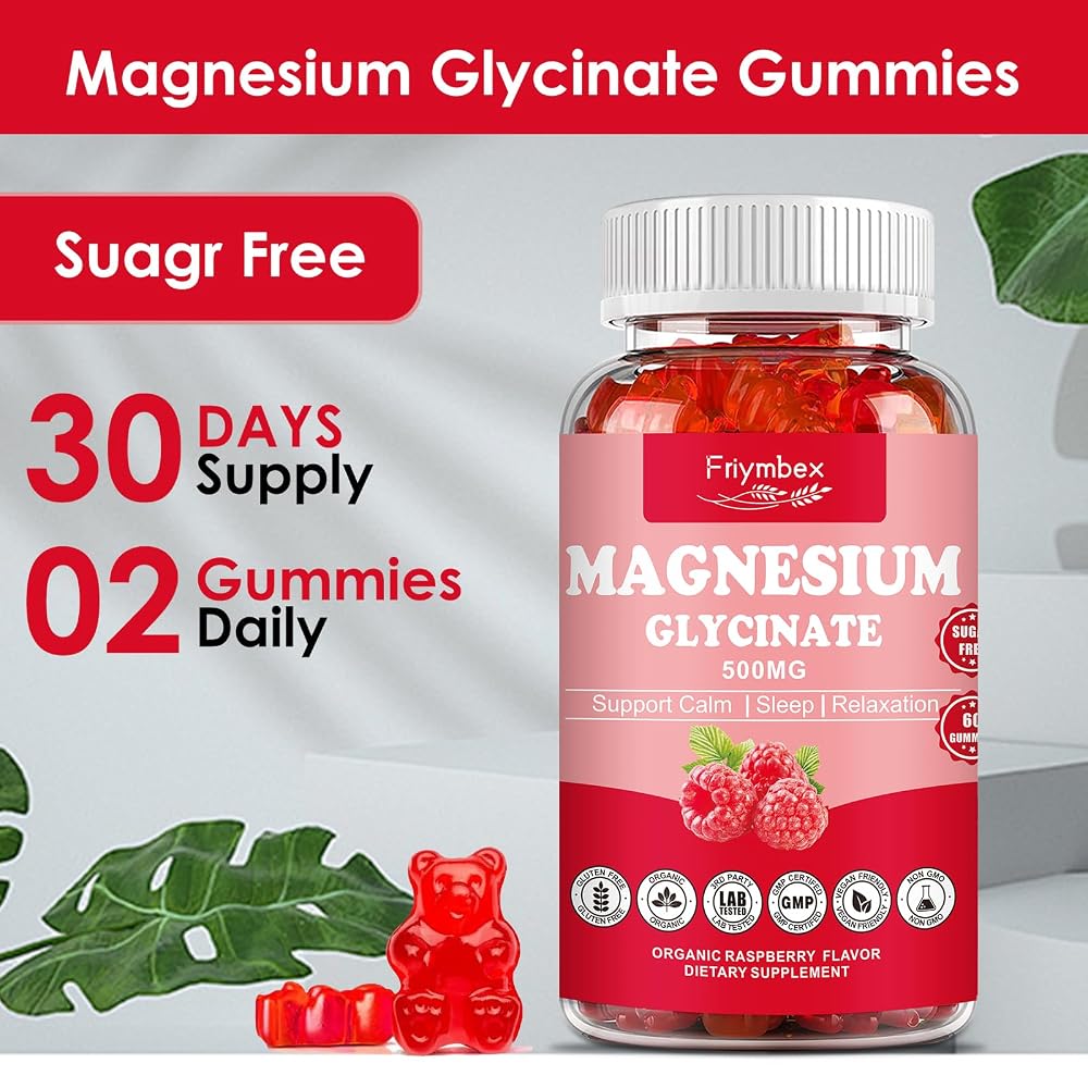 Friymbex Magnesium Glycinate Gummies 500mg - 60 Gummies - image 3
