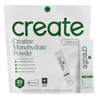 Create Creatine Monohydrate Powder Unflavored - 30 Packs