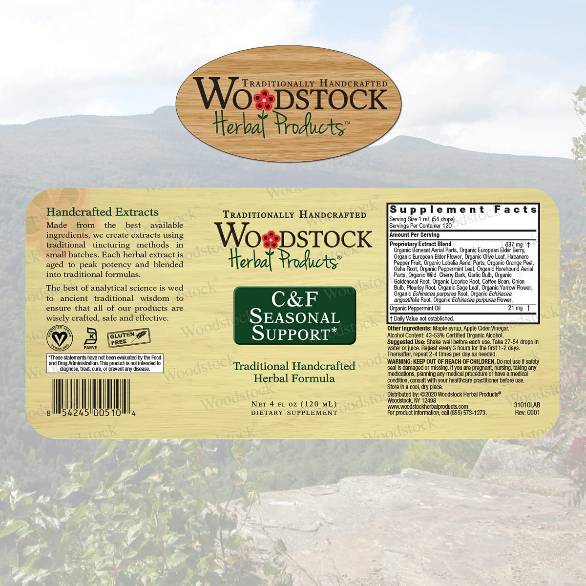 Woodstock Herbal C&F Seasonal Support Immune Formula - 4 oz - image 2
