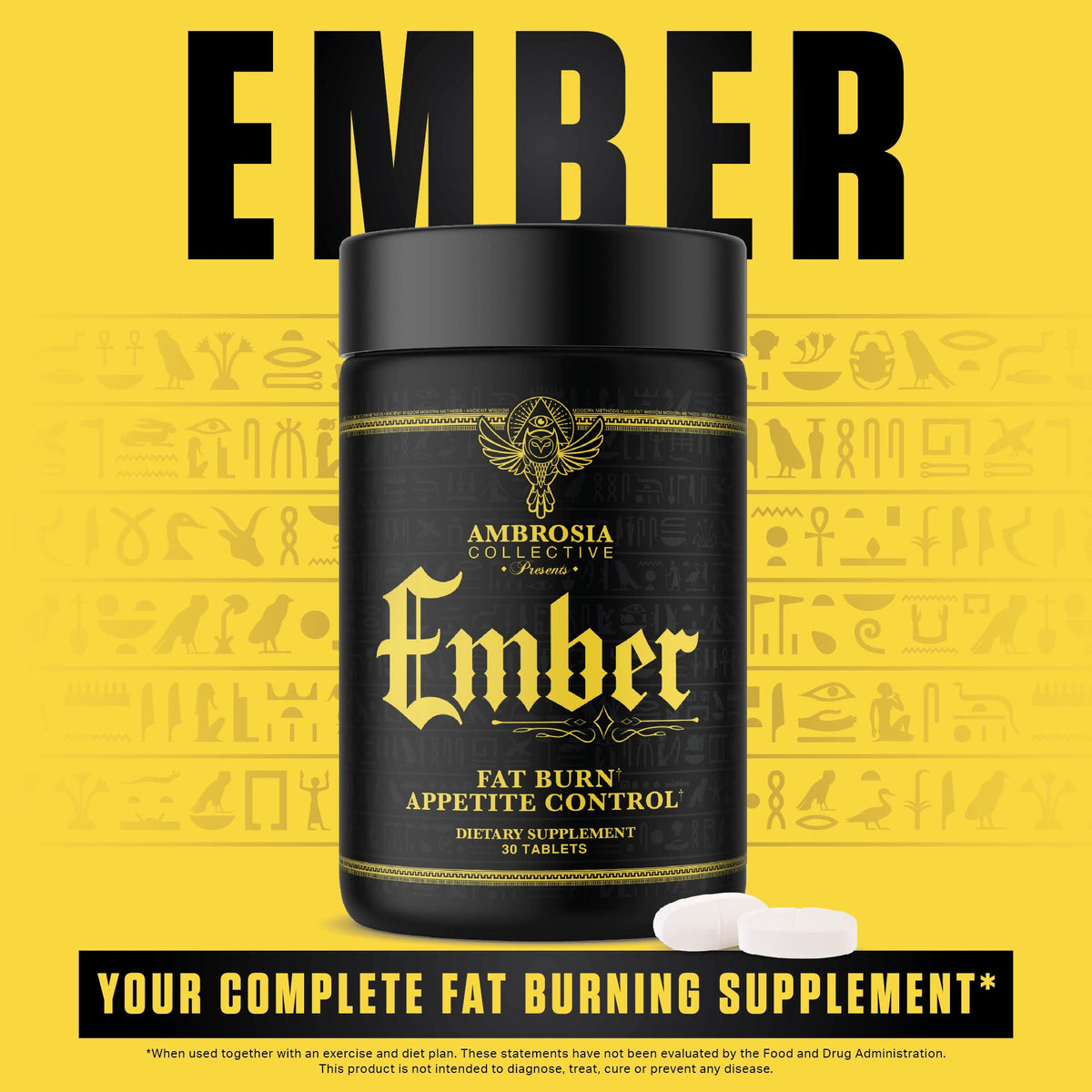 Ambrosia Ember Thermogenic Fat Burner Appetite Support - 30 Tablets - image 7