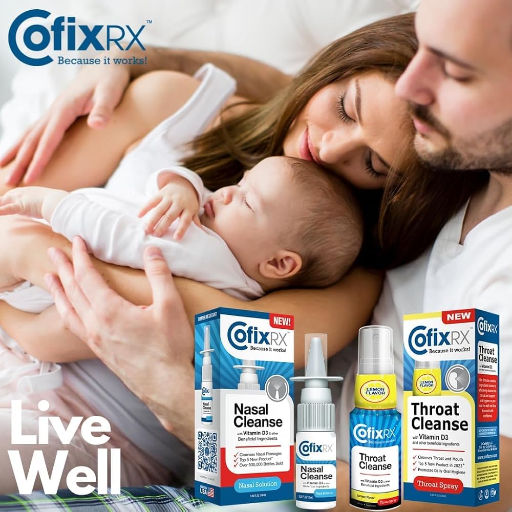 COFIXRX Nasal Cleanse Solution Spray with Povidone Iodine - 2 Pack - image 7