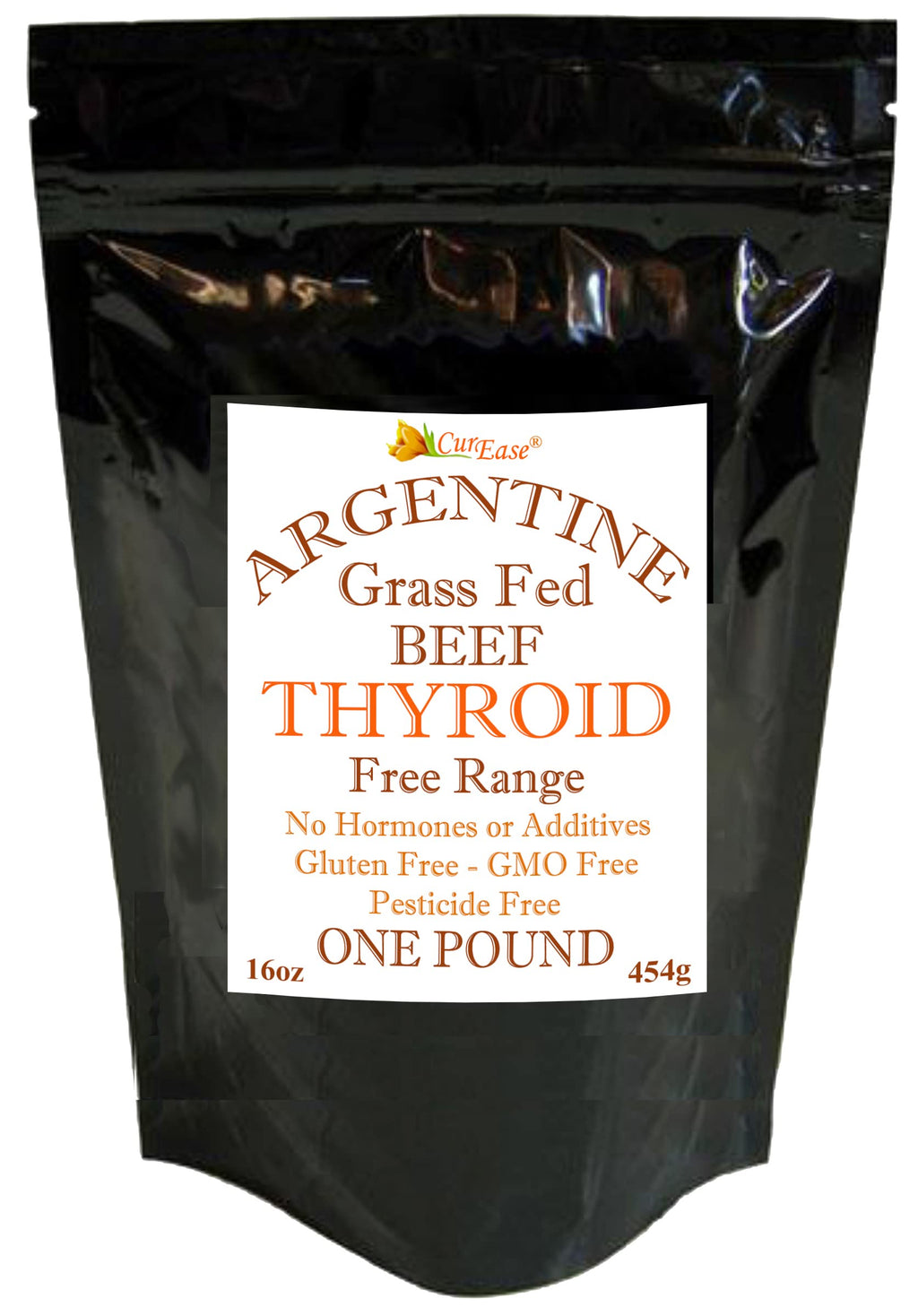 CurEase Beef Thyroid Powder Argentine Grass Fed - 1 Pound