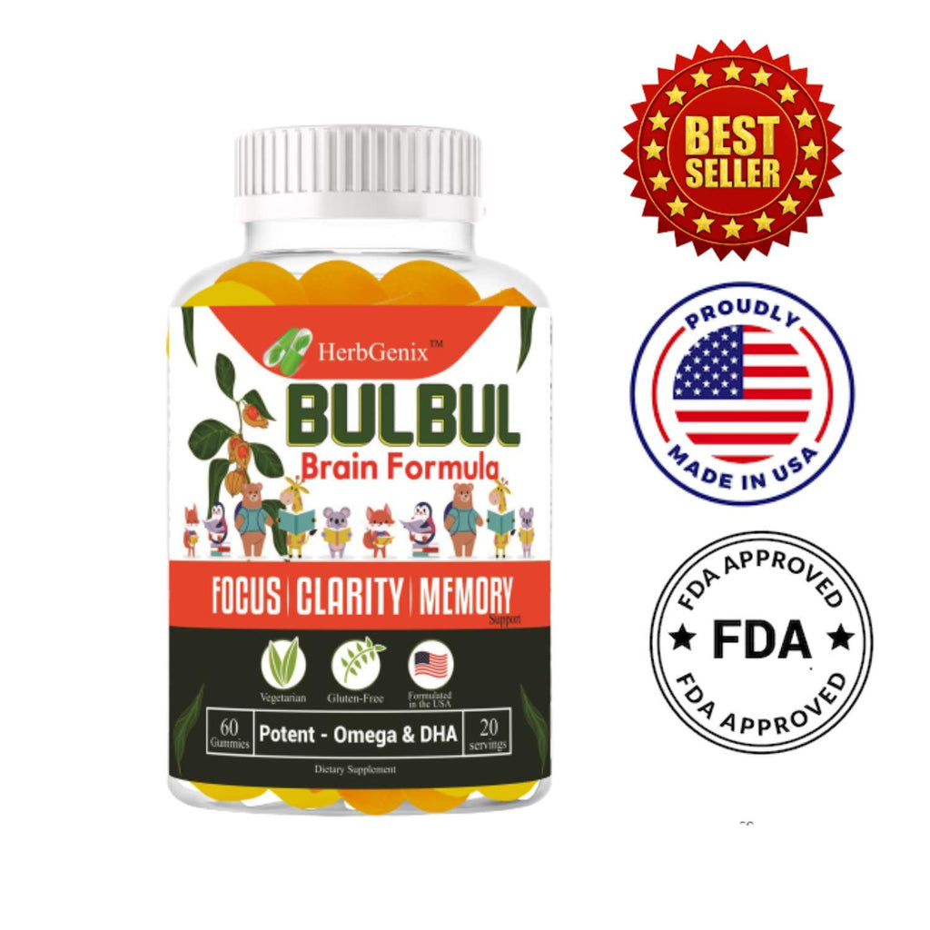 HerbGenix Kids Brain Booster Omega 3 6 9 DHA Gummies - 60 Gummies - image 8