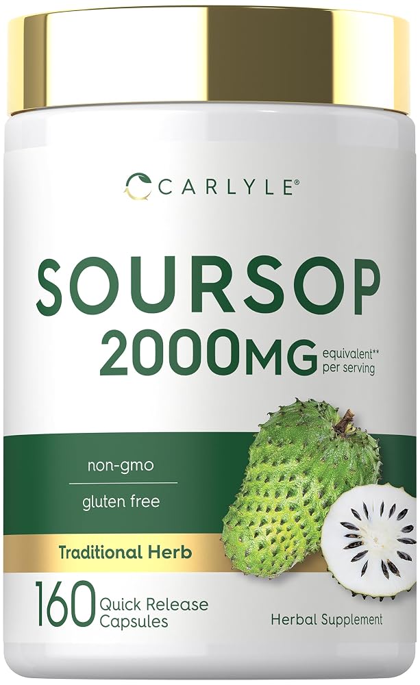 Carlyle Soursop Leaves Graviola - 160 Capsules