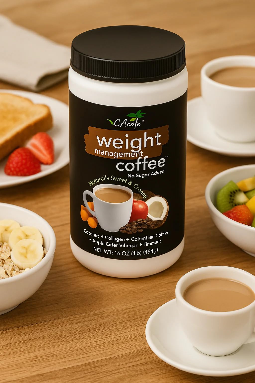 CAcafe Weight Loss Coffee Powder - 540g - image 7