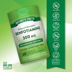 Nature's Truth Benfotiamine 300mg - 60 Capsules - image 3