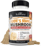 BioSchwartz Organic Lion's Mane Supplement - 90 Capsules
