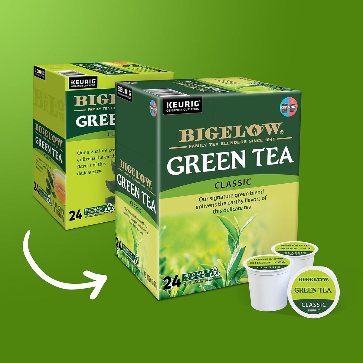 Bigelow Green Tea Keurig Single-Serve K-Cup Pods - 24 Count - image 2