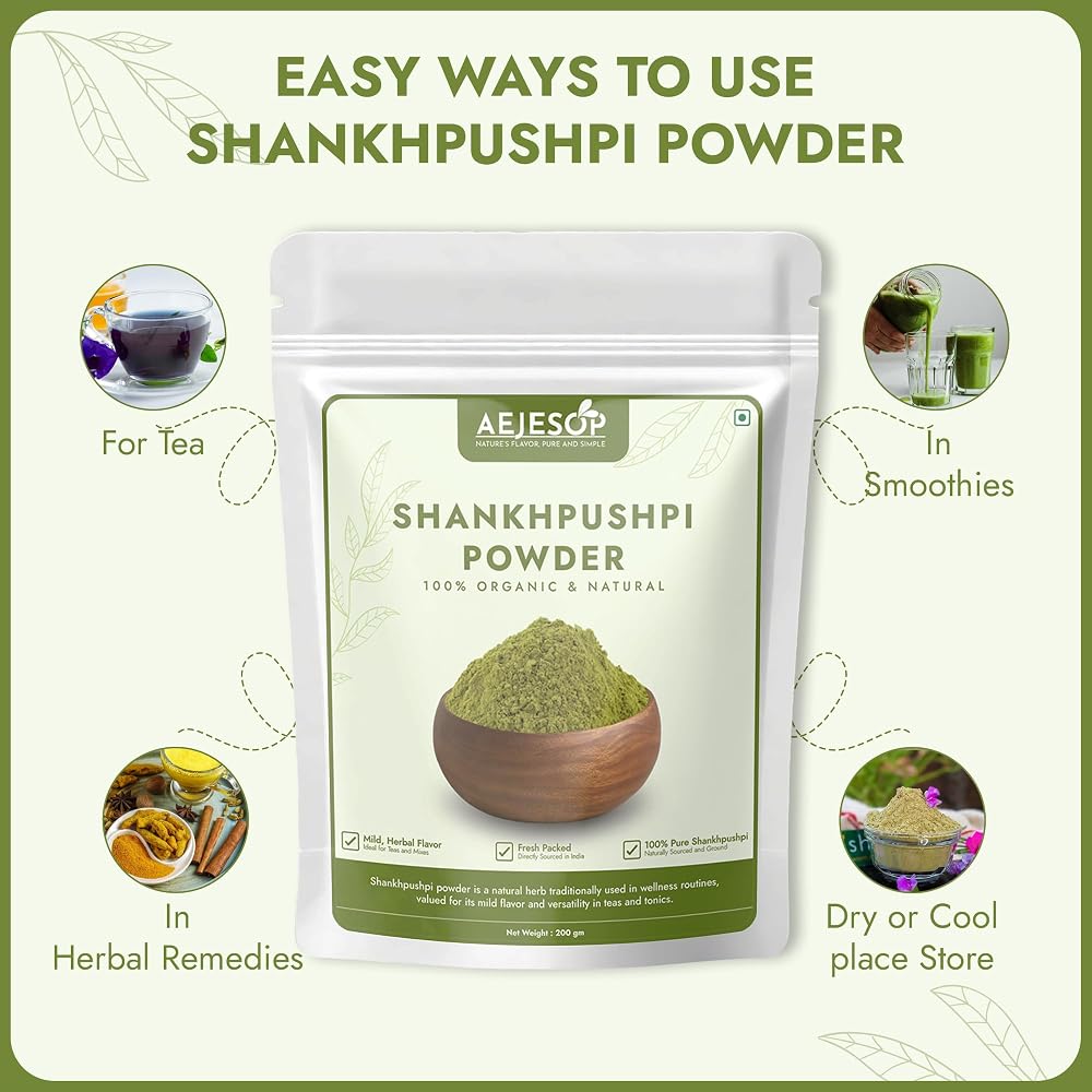 AEJESOP Shankhpushpi Powder for Memory & Digestion - 200g - image 5