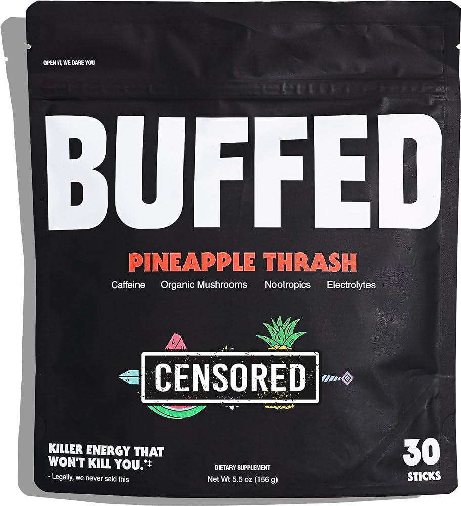 BUFFED Energy Functional Energy Mix Pineapple Thrash - 30 Stick Packs