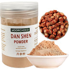 MOORCHOCO Dan Shen Powder Salvia Miltiorrhiza Red Sage - 8.81oz