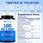GOBIOTIX 100 Billion Digestive Enzymes Probiotics - 30 Capsules - image 6