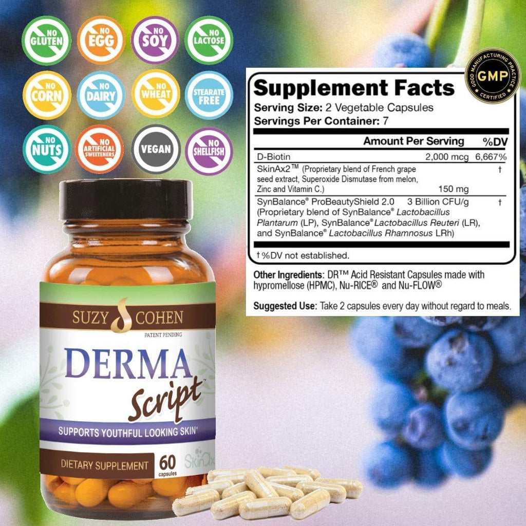 Script Essentials Derma Script Probiotic Supplement with Biotin - image 2