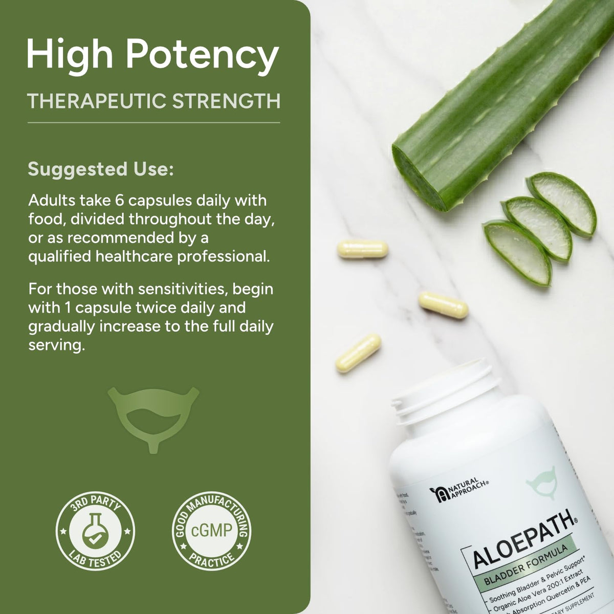 ALOEPATH Bladder Support Supplement with Aloe Vera - 90 Capsules - image 5