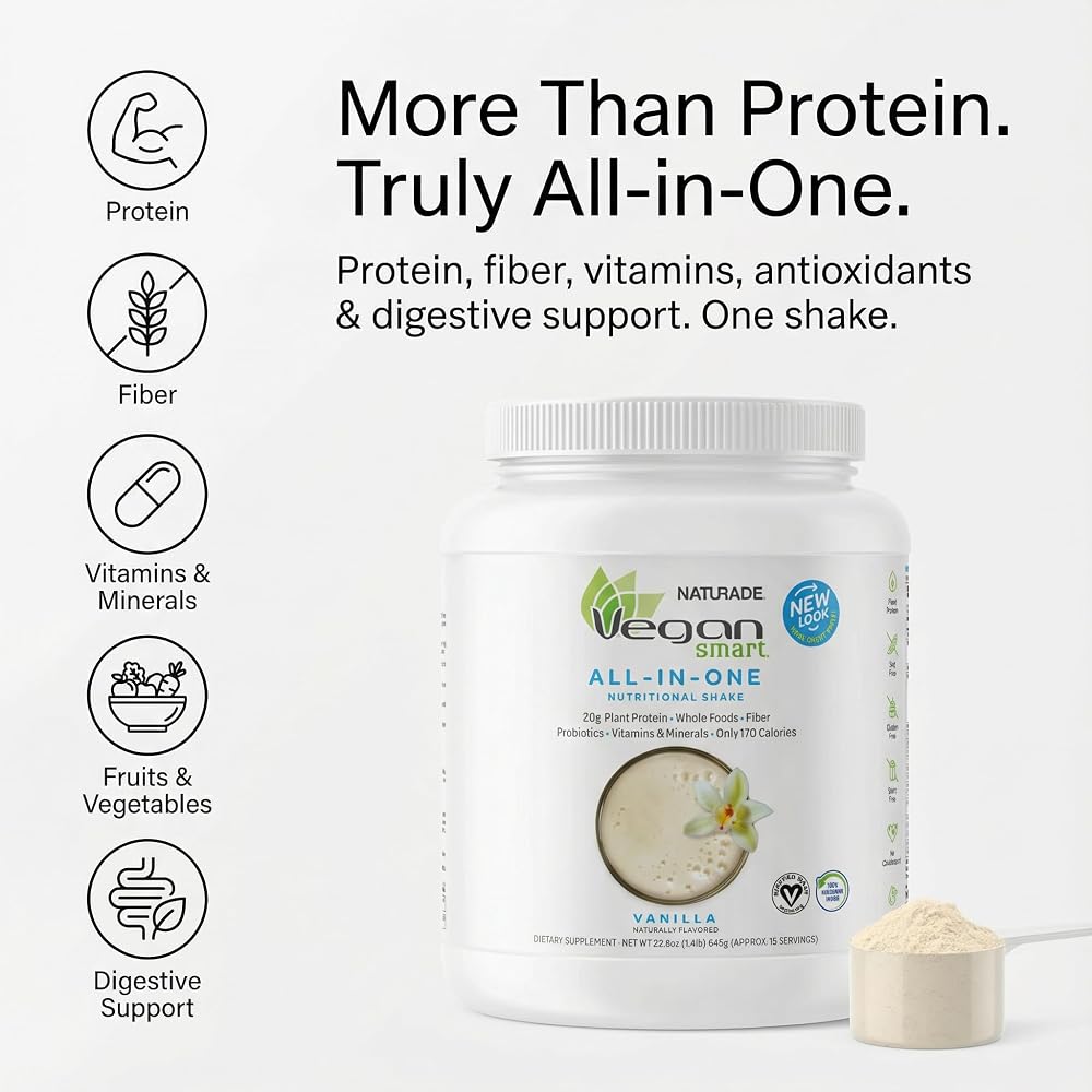 Vegansmart Naturade Plant Based Vegan Protein Powder - All-in-One - image 5